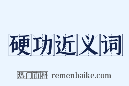 硬功近义词是什么意思的图片
